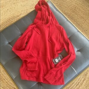 Aeropostale Red Men's Hooded Waffle Knit Sweater